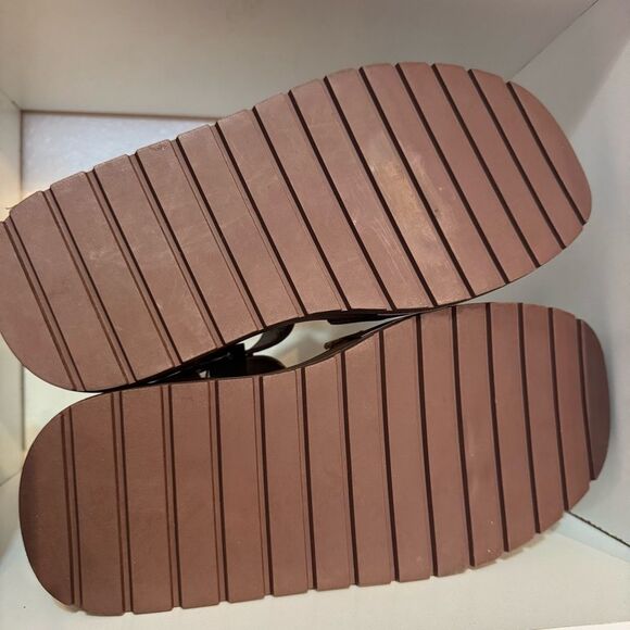 Torrid Platform Gladiator Sandals Chunky Fisherman Brown Ankle Strap Sandals - Picture 15 of 15